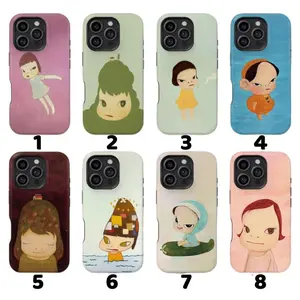 Yoshitomo Nara Design Phone Case Compatible with iPhone 11, 12, 13, 14, 15, 16, 17