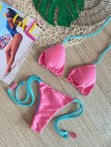 Aria Reversible Triangle Top + Cheeky Tie Bikini Bottoms