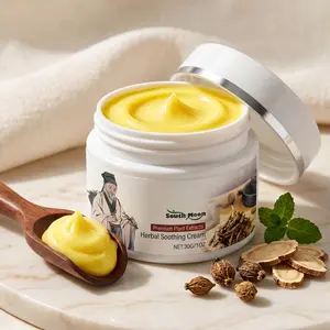 Herbal Soothing Cream, Steroid-Free Skin Calming Balm, Fast Cooling & Moisturizing Body Care, Natural Plant Extracts for Dry, Itchy & Irritated Skin, Non-Greasy Skin Barrier Support