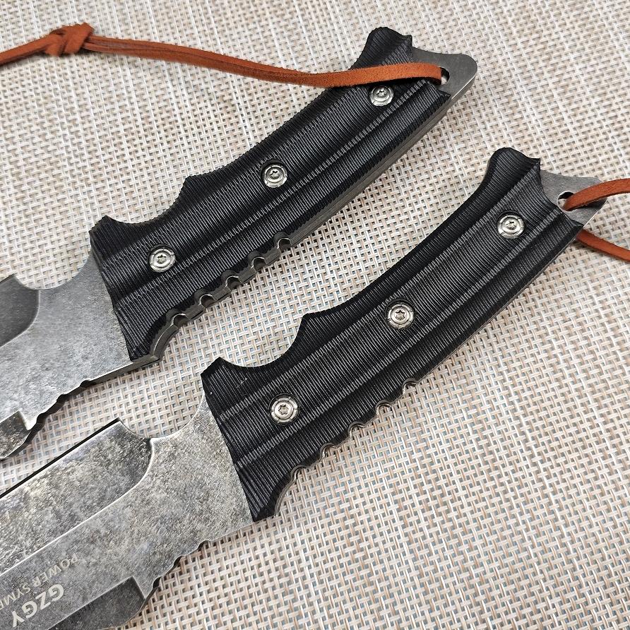 GZGY Kitchen Cleaver Knife | High Hardness Stainless Steel Butcher Knife , Heavy Duty Cutting Tool for BBQ & Camping, Men’s Gift