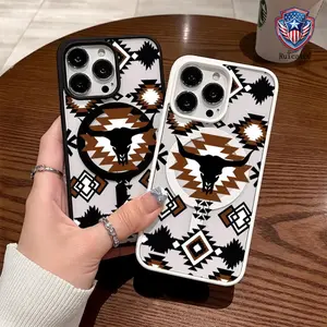 Premium Case for iPhone11/12/13/14/15/16/promax Western Elements Bullhead y2k cased Ready, Anti-Fall, Springtok and Ultra-Thin Design |   Perfect for Everyday Use Protector Screen Protector Aesthetic Resistance Protection Protective