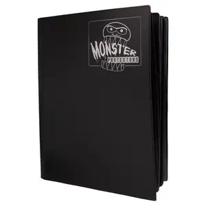 Monster Protectors MONMMB859 Mega Monster 9-Pocket Binder, Matte Black