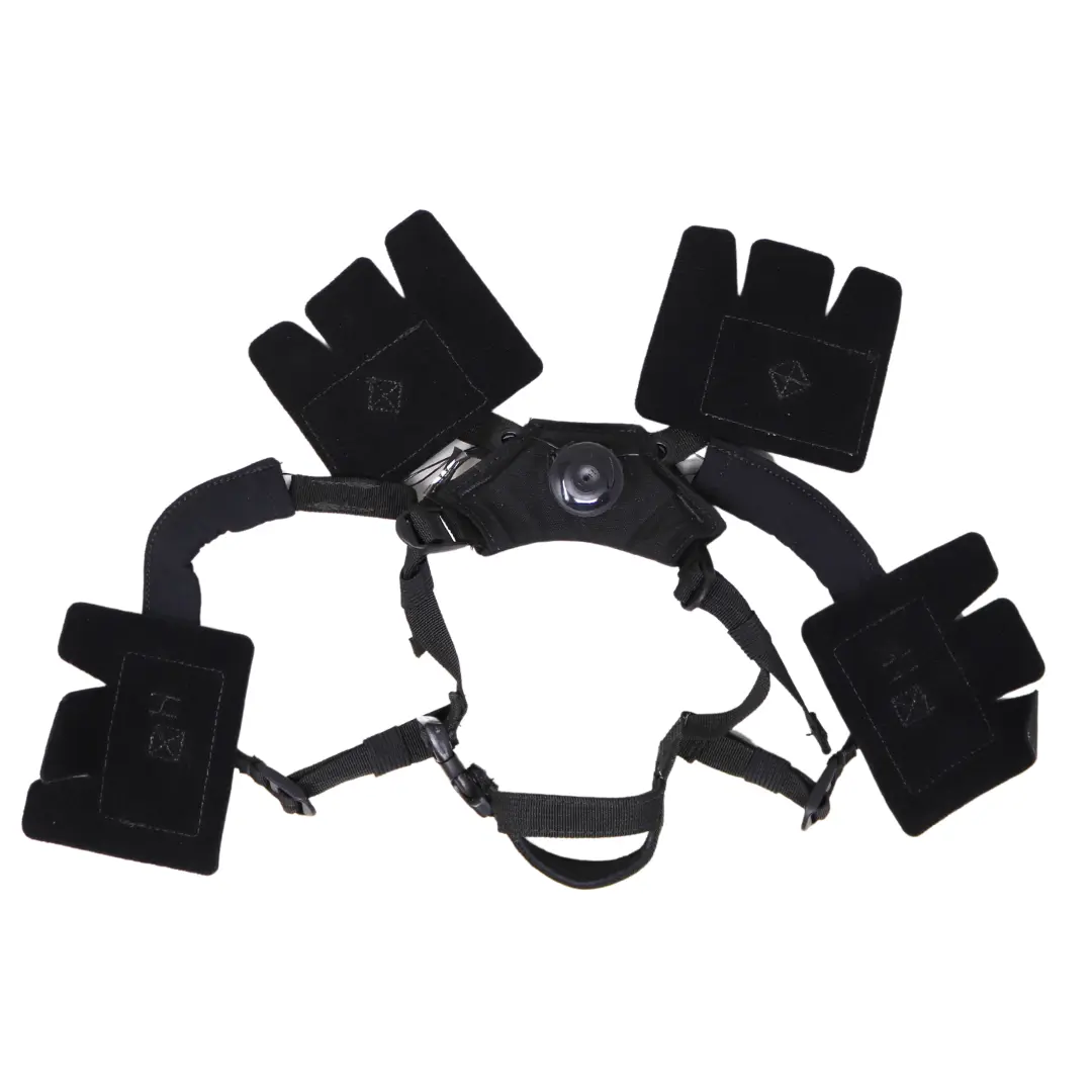 Team Wendy Tactical Retention System Chin Strap - 4-Point Secure Fit for ACH & MICH Helmets - Made in USA - Comfortable & Reliable Sports Protective Gear