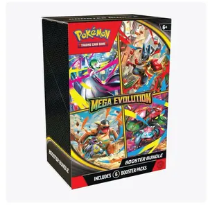 Pokémon TCG Mega Evolution Booster Bundle - Includes 6 Booster Packs for Mega Evolution Series Trading Card Game - Perfect for Expanding Your Deck and Strategic Planning