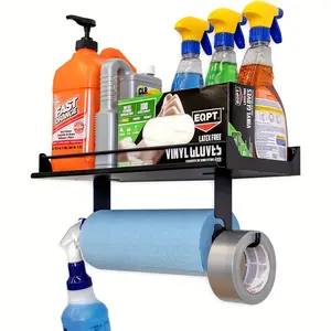 Wall-Mounted Garage Paper Towel Holder, One-Hand Tear Design, Sturdy 50-Lb Capacity, Efficient Garage Organization & Storage Solution