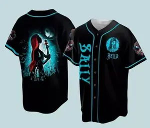 Sally The Queen Of Nightmare Halloween Baseball Jersey Shirt , trendy baseball jersey
