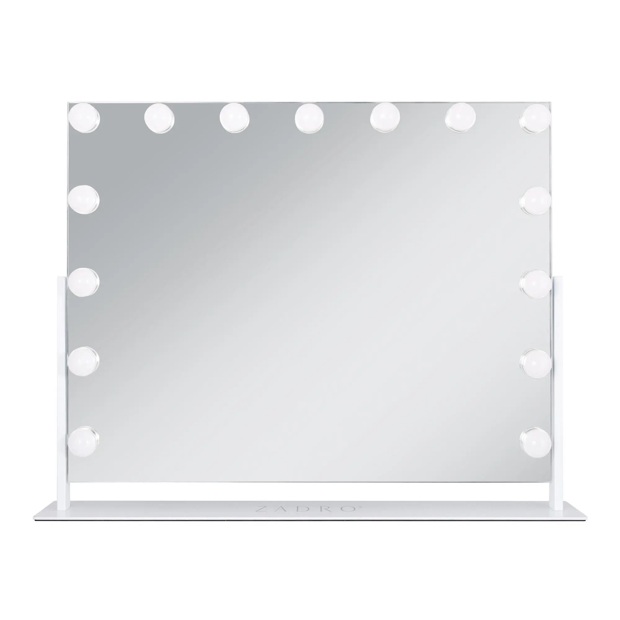 Zadro 15 Led Light Bulb Vertical Hollywood Makeup Mirror