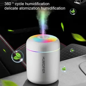 HOMEFISHMini Air Humidifier Usb Aroma Diffuser Essential Oil Purifier Cool Mist Sprayer  Home BedroomLED Desktop humidificador