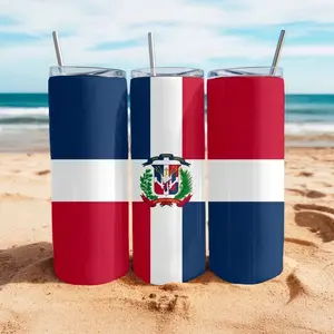 Antigua and Barbuda flag tumbler, Carnival cup, Party Cup, vacation travel mug