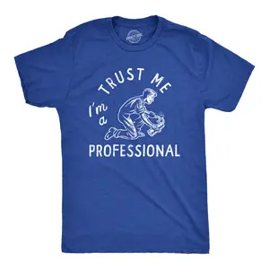Mens Trust Me Im A Professional T Shirt Funny Sarcastic Fireworks Joke Tee for Guys Mens Funny T Shirts Cool Vintage Fashion T-Shirt Gift Classic Menswear Patriotic Apparel for Men Funny Sarcastic Short Sleeve Royal