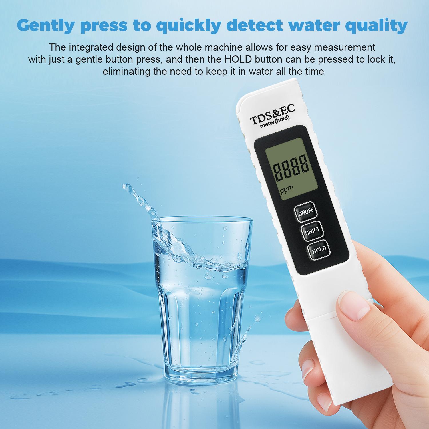 Summervibes 4-in-1 TDS Meter Digital Water Tester for Drinking Water Accurate 0-9990 PPM EC & Temp Readings 2026 New Upgraded Model for TDS EC Temperature Measurement  Fast & Accurate PPM Detectio