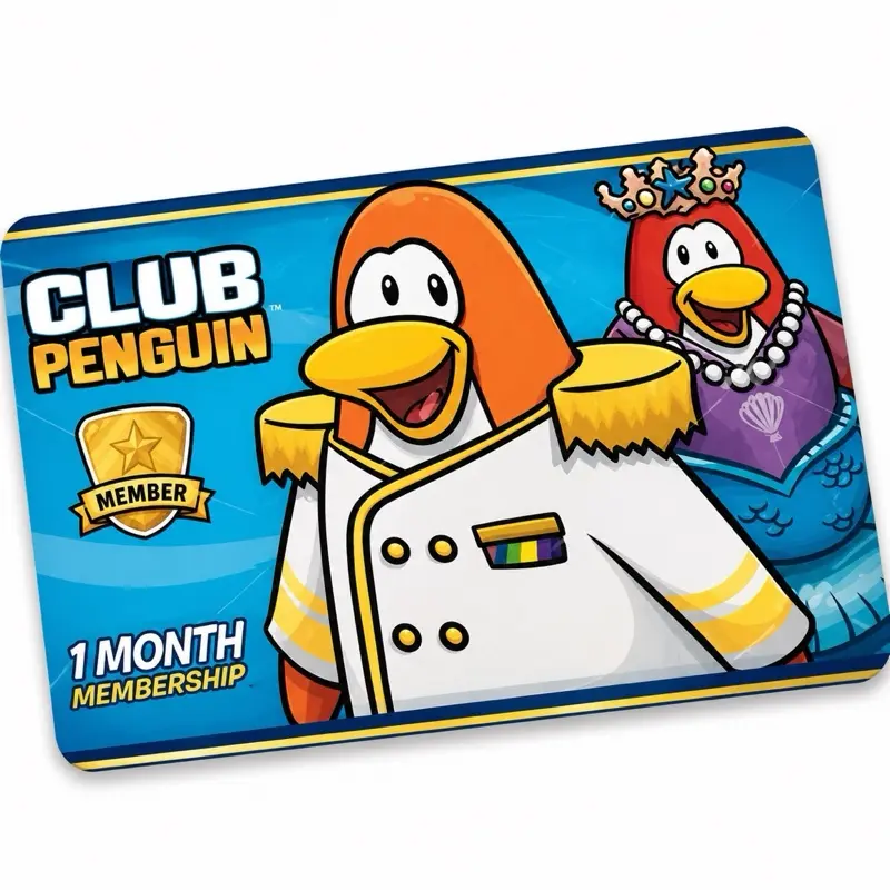 Cute Penguin Nostalgic Themed Stickers. The Ultimate Rectangle Sticker for Anywhere & Anything | Waterproof Vinyl | Clean Minimal Tech Aesthetic | Perfect for Laptops, Phones & Everyday Use
