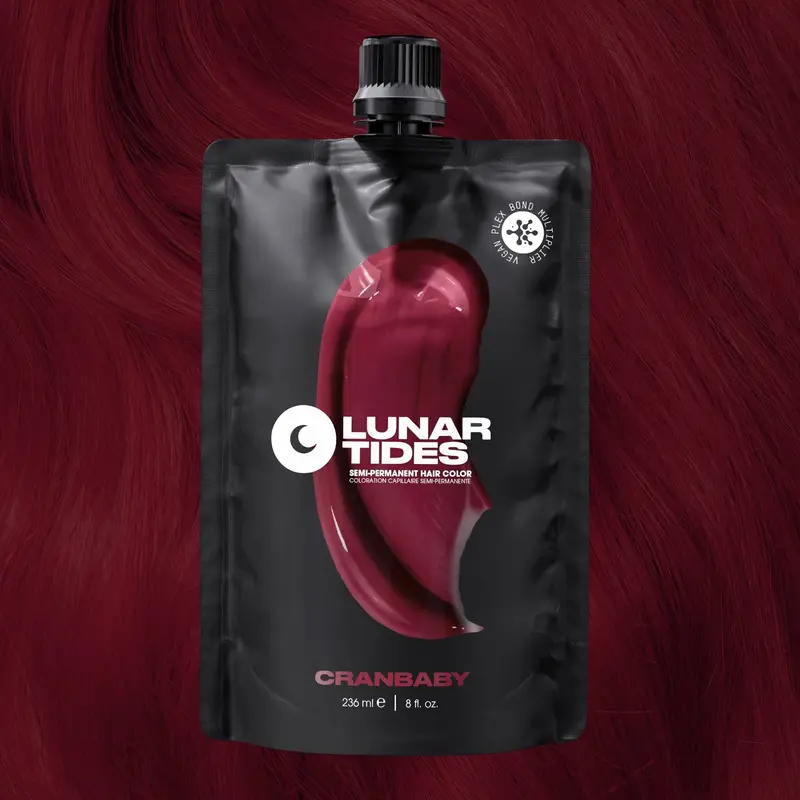 Lunar Tides Dark Red Pink Hair Color Semi-permanent - Cranbaby