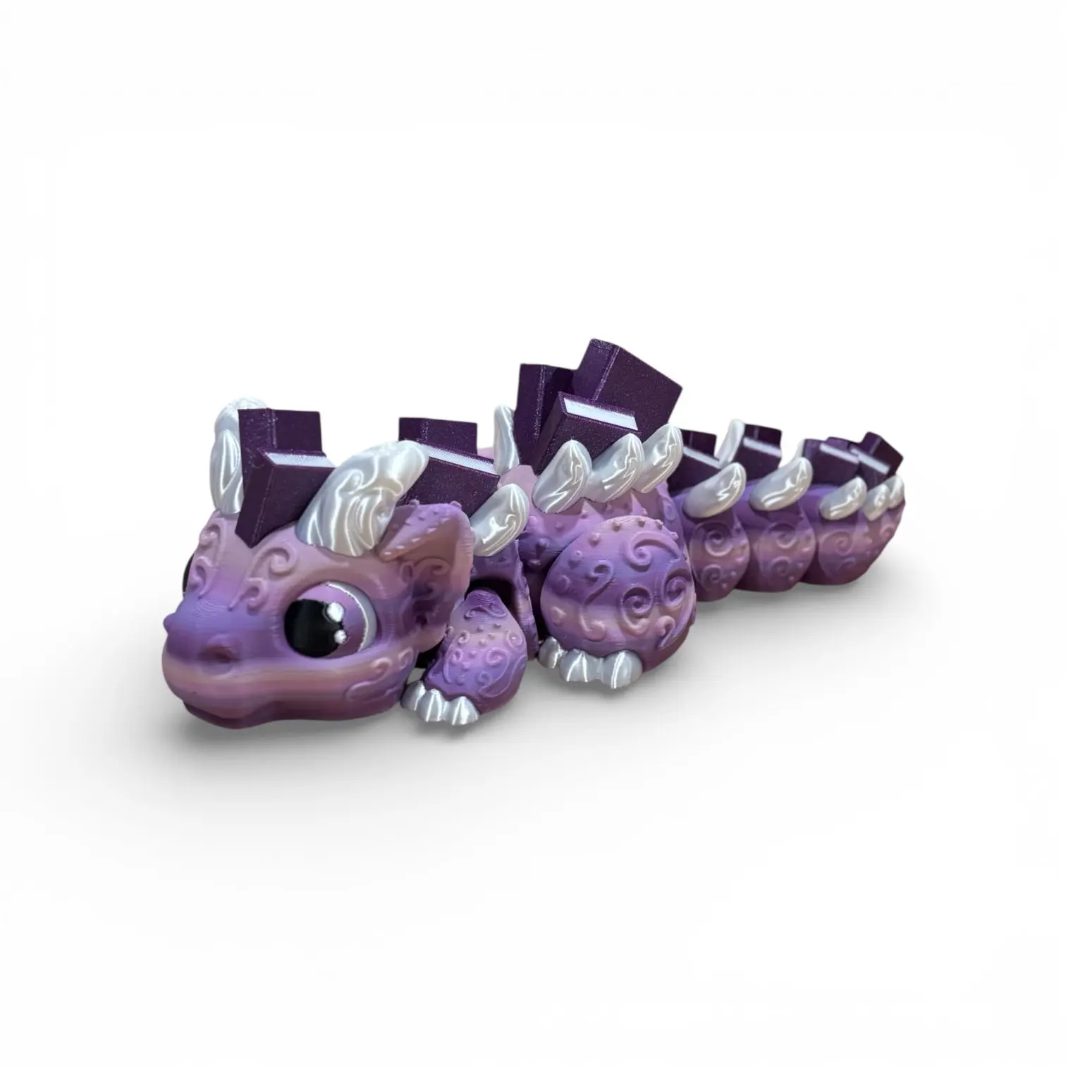 9-in Giant Dragon-Shaped Articulated 3D Printed Tactile Figurine, Lightweight Indoor Home Decor Sculpture, Figurines for Collectors, Interior Decoration Accessories, Shelf Accent, Ideal Gift for Home Supplies Enthusiasts