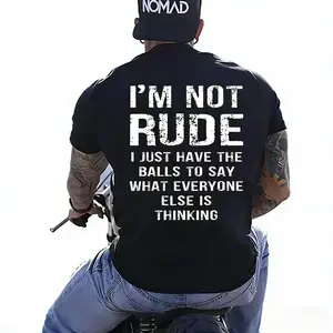 I’m Not Rude I Just Have the Guts to Say What Everyone Else Is Thinking Printed Men’s Hoodie
