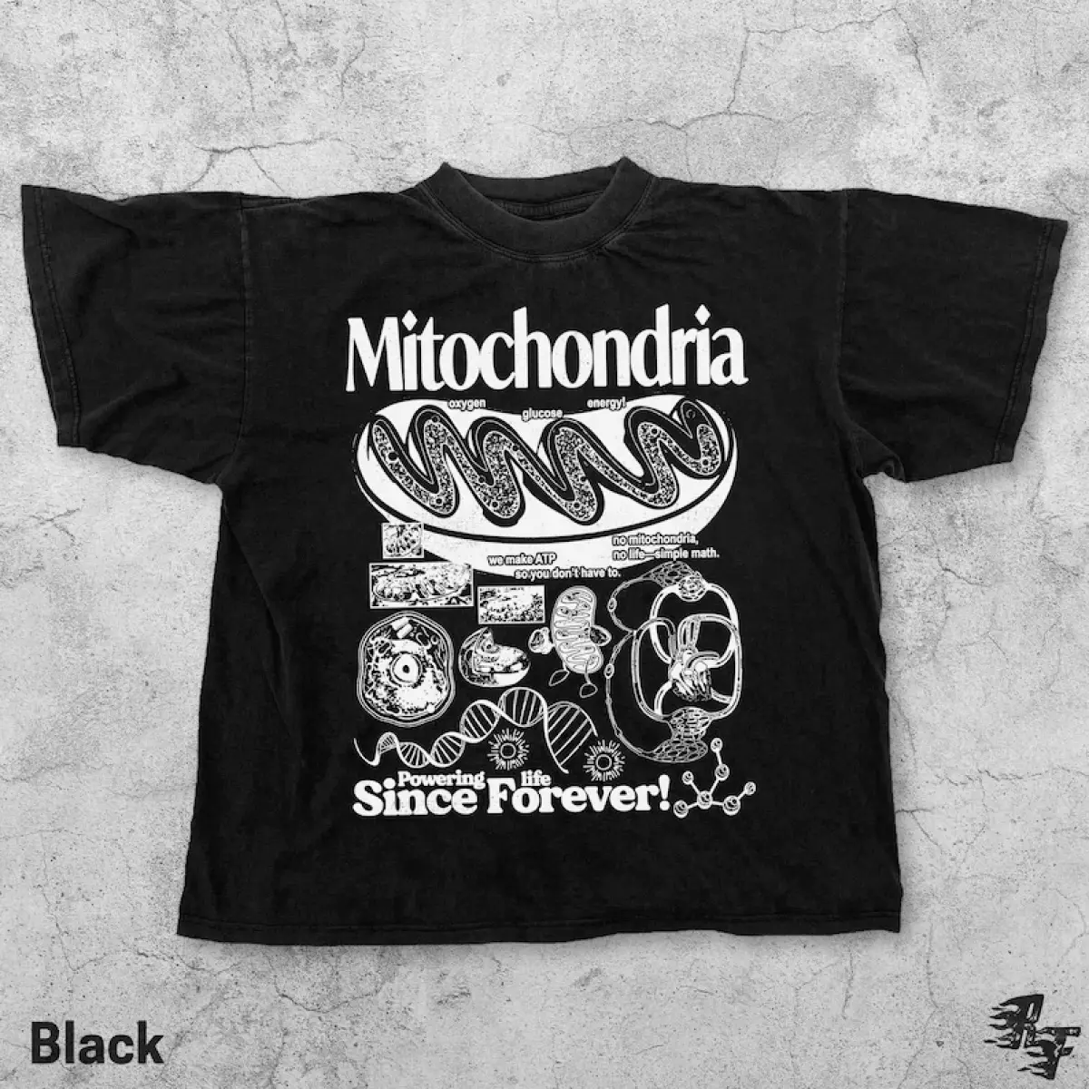 Men's Vintage Mitochondria Biology Graphic Short-Sleeve Top, Casual Round Neck Streetwear Menswear, Soft T-Shirt Gift for Geeks (Mens Gifts Option), Shortsleeve, Tshirt, Tops, Gifts For Boyfriend