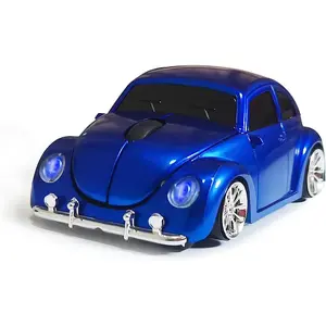 Z-RGP4  Wireless 2.4Ghz Optical Mouse, Car Shaped Blue Mouse for Laptop PC Mac