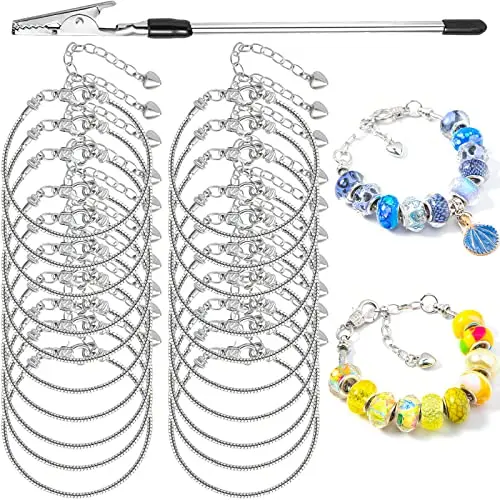 20PCS 6.3 Inch Snake Chain Bracelet with