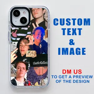 Custom Actor Star Phone Case for iPhone 16 15 14 13 12 11 Pro Max Plus, Personalized Picture Photo Case-Shockproof Heavy Duty Protective Cover Fans