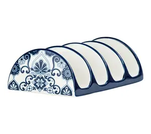 10 Strawberry Street Set of 2 Talavera Taco Cradles