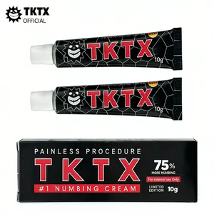 Tattoo anesthetic cream -TKTX- black 75% upgraded version-painless tattoo, piercing, hair removal-strong and efficient anesthetic formula to achieve professional painless and comfortable tattoo experience.