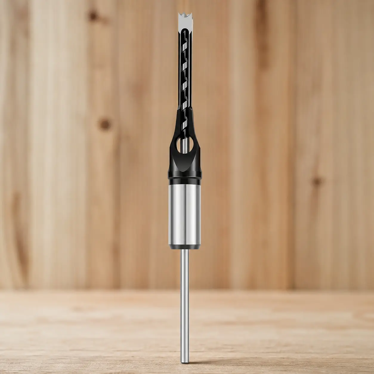 Heavy-Duty Drilling & Carving Tool Set for Woodworking, Precision Mortise & Tenon Bits, Square Hole Drill, Durable Anti-Slip Kit, 6.4/8.0/9.5/12.7mm Sizes, Corrosion-Resistant Accessories