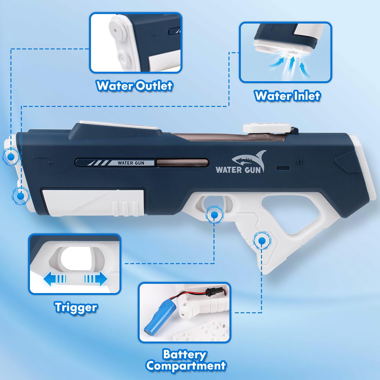2026 New Rechargeable Electric Water Gun for Adults Kids,Battery-Powered Squirt Toy with Tank,Long Distance Shooting Extra Large Capacity,Perfect for Summer Fun Electric,Summer Outdoor Beach Play,Pool Garden Fun Inflatable Swimming Pool Inflatable Floatin 2026 New Rechargeable Electric Water Gun for Adults Kids,Battery-Powered Squirt Toy with Tank,Long Distance Shooting Extra Large Capacity,Perfect for Summer Fun Electric,Summer Outdoor Beach Play,Pool Garden Fun Inflatable Swimming Pool Inflatable Floatin