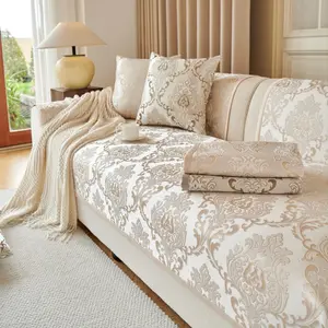 Floral Embossed Sofa Cover, 1 Count Non-slip Sofa Slipcover, Dustproof Sofa Protector, Home Decor for Living Room, Bedroom, Office, Car, Outdoor