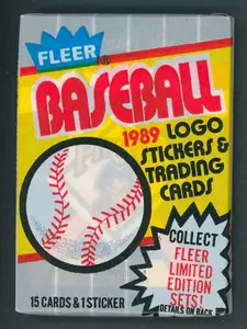 1989 Fleer Baseball Unopened Wax Pack