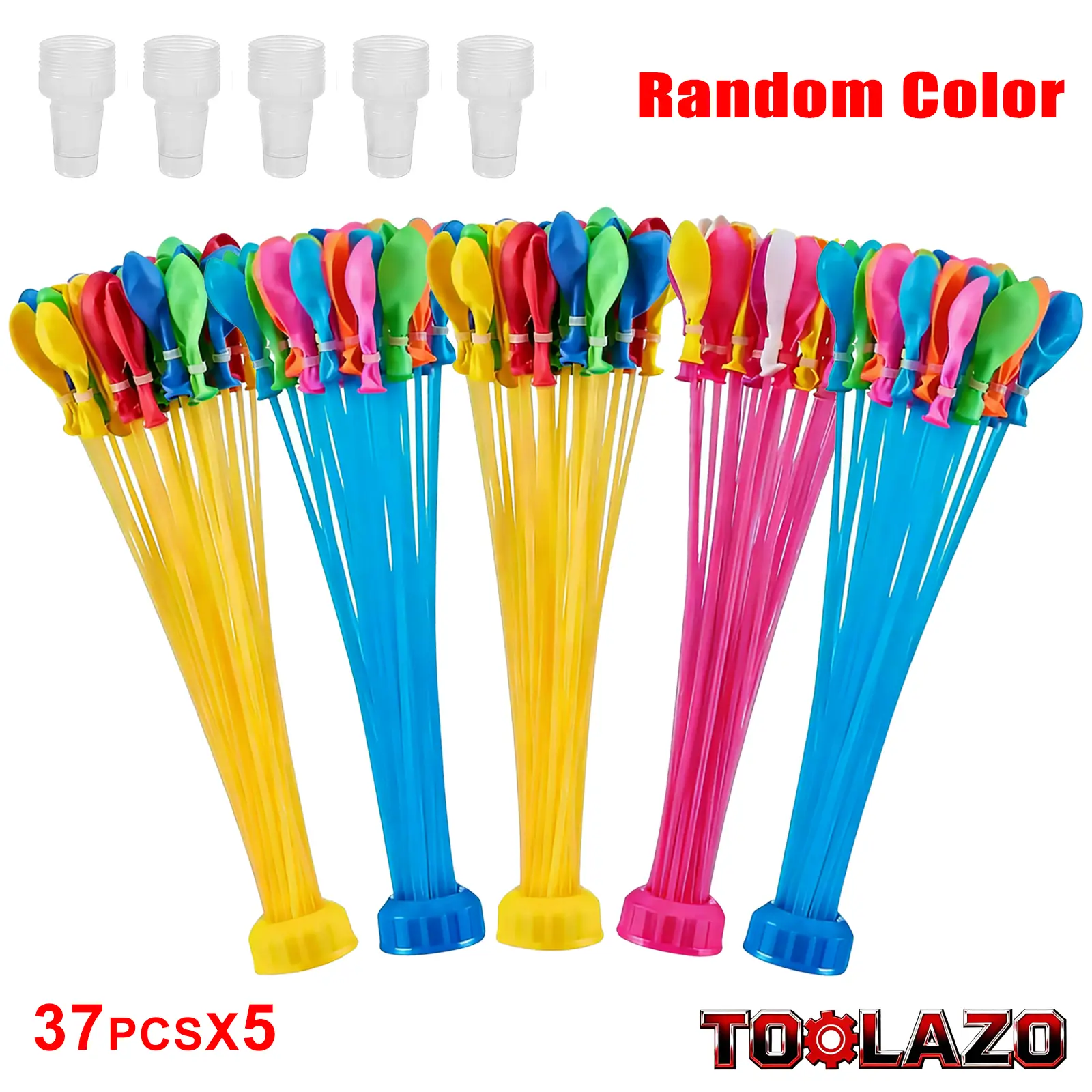 Colorful Natural Rubber Self-Sealing  Balloons 185 Pack | Quick Fill No-Tie Rapid Injection Burst Fun  Bombs for Summer Splash Parties, Beach Games, Graduation Events, Kids & Family Outdoor Toys hot