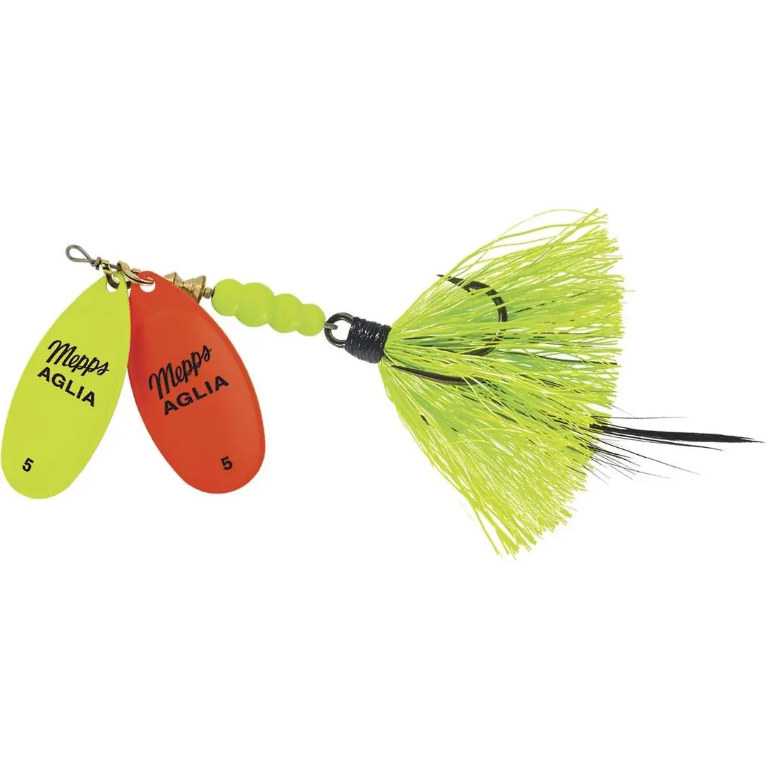 Mepps Double Blade #5 Aglia Bucktail