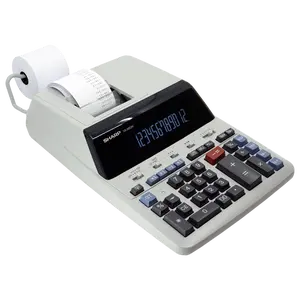 Sharp 12-Digit Heavy-Duty Printing Calculator with 4.8 LPS Ribbon Printer and Dual Memory