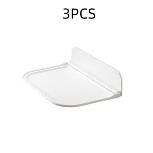 3-Piece Wall-Mounted Foldable Shoe Rack, Space-Saving No-Drill Installation, Minimalist Design for Home Dormitory Office