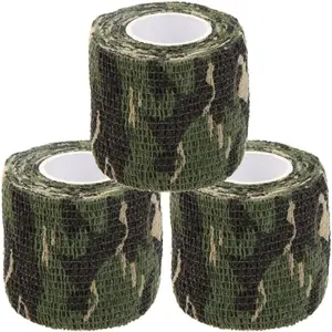 Self-Adhesive Camouflage Tape Stretchable Camo Wrap for Outdoor, Camping, Hunting, Military Gear, 5CM x 4.5M