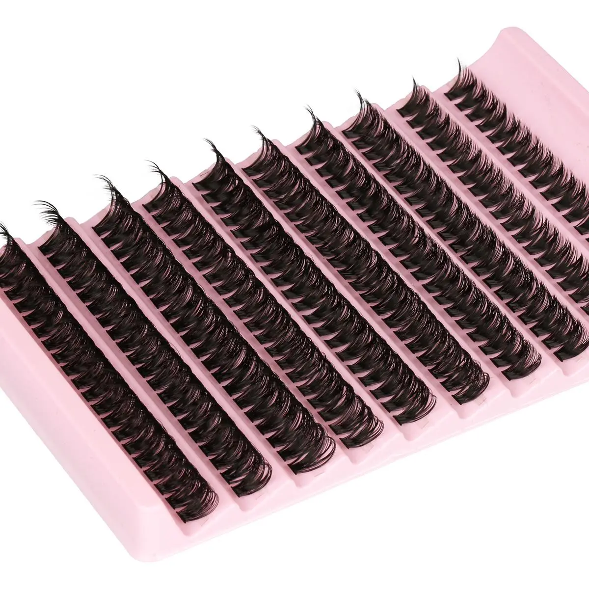 D curve 10–12 mm hybrid set includes 100–1000 clusters of natural false eyelashes, suitable for beginners, comfortable and fashionable. Lash clusters, individual false lashes, lashes, false eyelashes