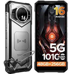 DOOGEE S200 5G Rugged Phone Unlocked, 6.72" FHD + 120 Hz Display & 1.32" Rear Screen, 48GB+256GB/2TB, Android 16 Rugged Smartphone, 10100mAh, 100MP+20MP Night Vision, IP68/IP69K/NFC/Fingerprint/GPS
