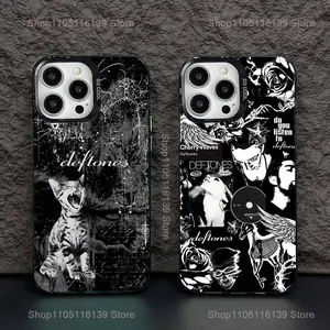 Band D-Deftones Phone Case For iPhone 17 16 15 14 13 12 11 Pro XS Max Plus Mini SE Samsung S21 S22 S23 S24 S25 Black Candy Matte Shockproof Cover Trendy Anime Design