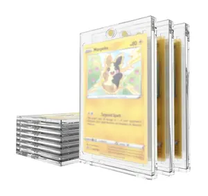 1-Pack Magnetic Card Holder - 35pt Trading Card Case, ONE-Touch Magnetic Card Holder with UV Blocking, Anti-Scratch Magnet Display Case for Sports, Gaming, TCG