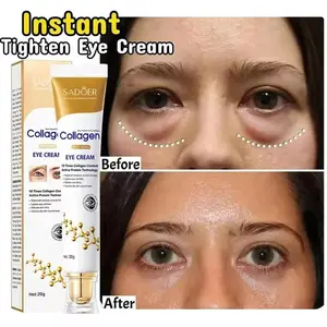 Instant Eye Bag Removal Cream Collagen Anti-Wrinkle Fade Fine Lines Firming Skin Anti Dark Circle Puffiness Brighten Eye Care
