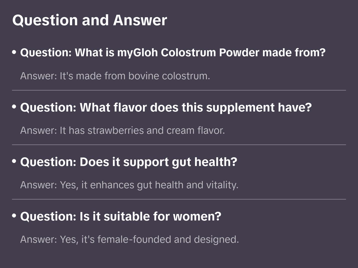 myGloh Colostrum Premium Powder | Gut Health & Bloating, Hair Growth & Skin Glow Beauty Supplement, Immune Support | Natural Flavor Strawberries & Cream | Grass-Fed Bovine Colostrum Superfood | High IgG, Gluten Free, Bioactives | Healthcare
