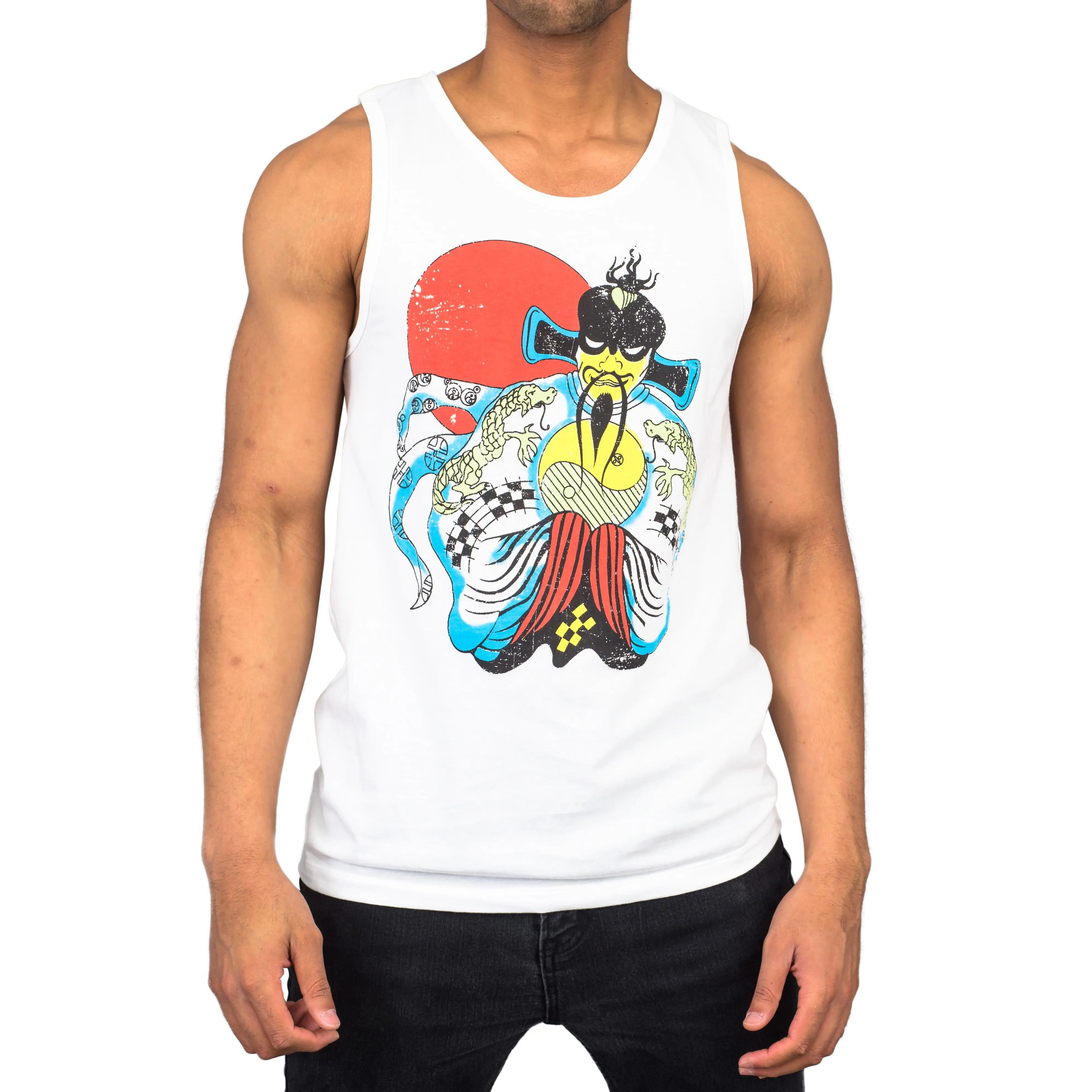 Big Trouble Little China Fu Manchu Adult Unisex Halloween Cosplay Costume Replica Tank Top