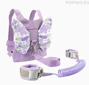 360° rotatable kids anti-lost traction rope and safety wristband. Flexible design prevents children from wandering away, offering full protection when outdoors. Soft and comfortable to wear, sturdy connection. Perfect for crowded places, family outings