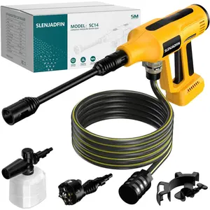 Pressure Washer for 20V Battery 700 PSI Washer with 6-in-1 Nozzle Foam for Car Fence Wall (Battery Not Included)