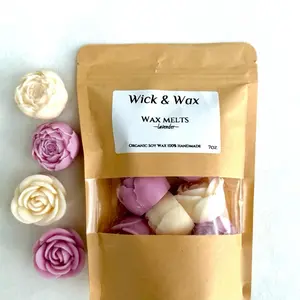 Wick & Wax Organic Soy Wax Melts - Lavender 7oz Handmade Fragrance Melt