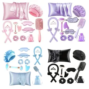 Heatless Overnight Curling! Big Waves in Your Sleep - 13 Pcs Set, Damage-Free & Beginner Friendly