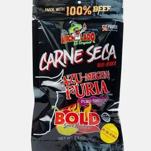 HOT!!! Sr. Michelado Carne Seca - Crunchy Beef Jerky - Azu Mecha Furia BOLD 2.5oz