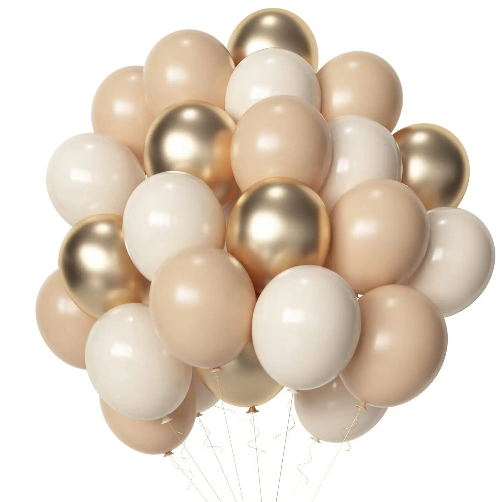 50pcs 12-Inch Neutral Latex Balloons Set, Ivory//skin Tone &, Wedding, Baby Shower, Birthday, Festival Decorations, Balloon Garland, Balloon Party Supplies, Balloon Arch Decoration