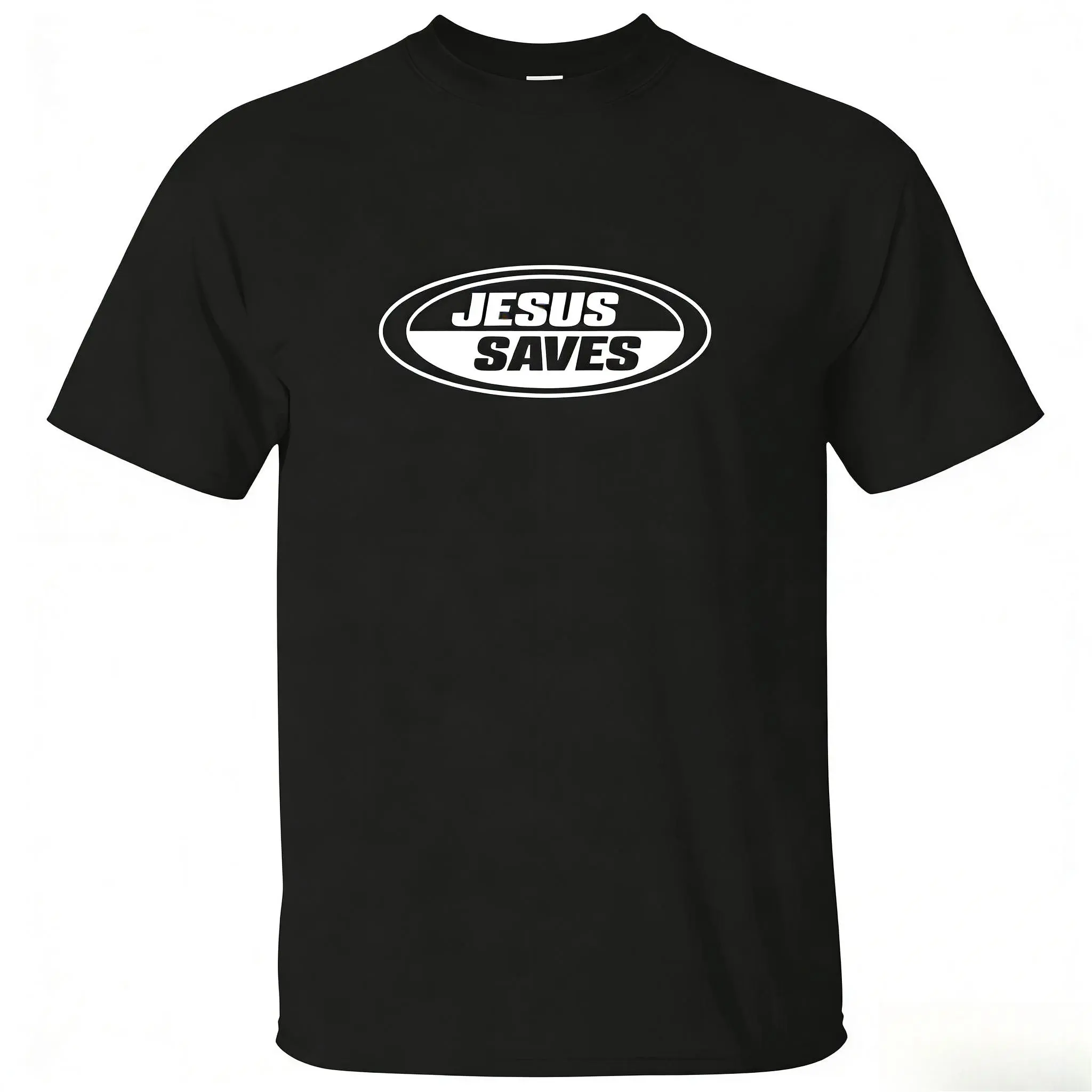 New Jesus Saves Retro Tee, Vintage Graphic T-shirt, Christian Clothing Womenswear Top  Cotton Casual Unisex, Gift For Men Women