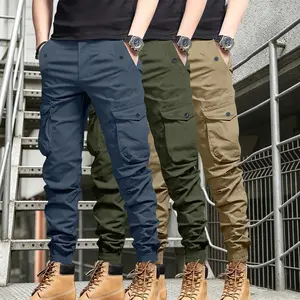 3-Pack Men’s Multi-Pocket Drawstring Cargo Joggers | Rugged fit that looks great, perfect for streetwear and outdoor work