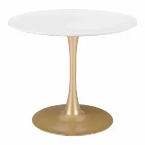 Opus Dining Table White & Gold